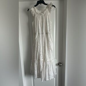 J. Crew White Eyelet Dress